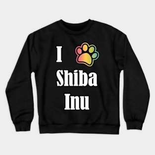 I Heart Shiba Inu | I Love Shiba Inu Crewneck Sweatshirt